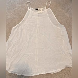 White flowy tank top